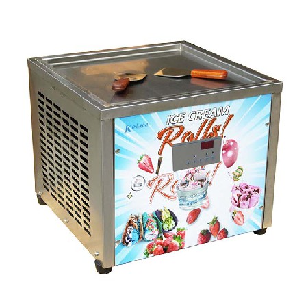 Kolice Mini tabletop fried ice cream machine countertop instant roll ice cream machine