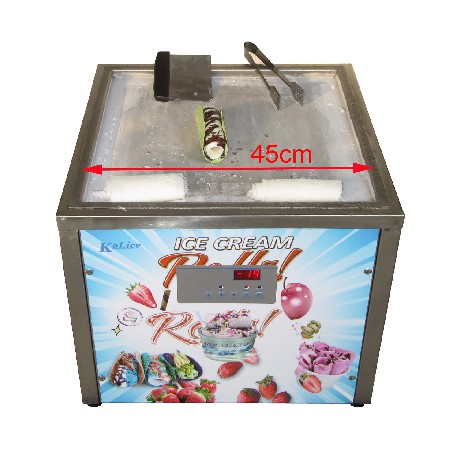 Kolice Mini tabletop fried ice cream machine countertop instant roll ice cream machine