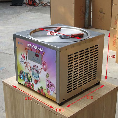 Kolice Mini tabletop fried ice cream machine countertop instant roll ice cream machine
