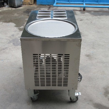 50CM single pan with 6 tanks fried ice cream roll machine, thai ice cream machine, fry ice cream roll machine