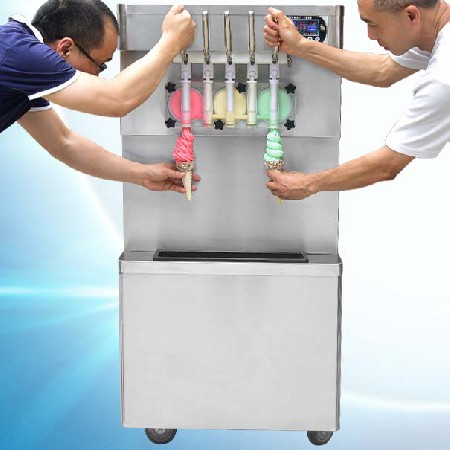 ICM-390T 5 Nozzles Tabletop Soft Ice Cream Machine/frozen yogurt ice cream machine