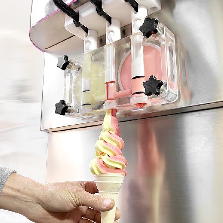 ICM-370 floor 3 flavors soft ice cream machine