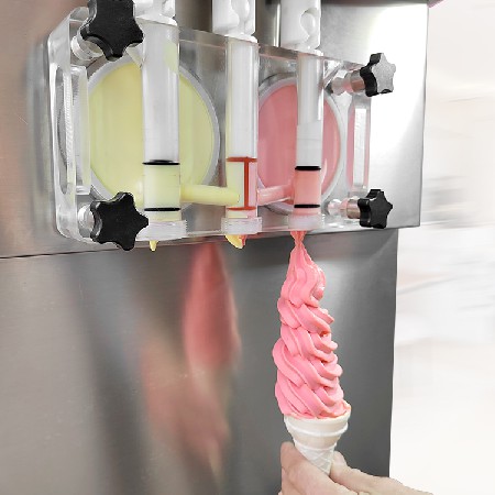 ICM-370 floor 3 flavors soft ice cream machine