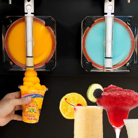 ICM-101B double bowls frozen cocktails slush machine