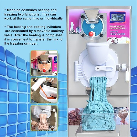 ICM-28P  hard ice cream machine with pasteurizer