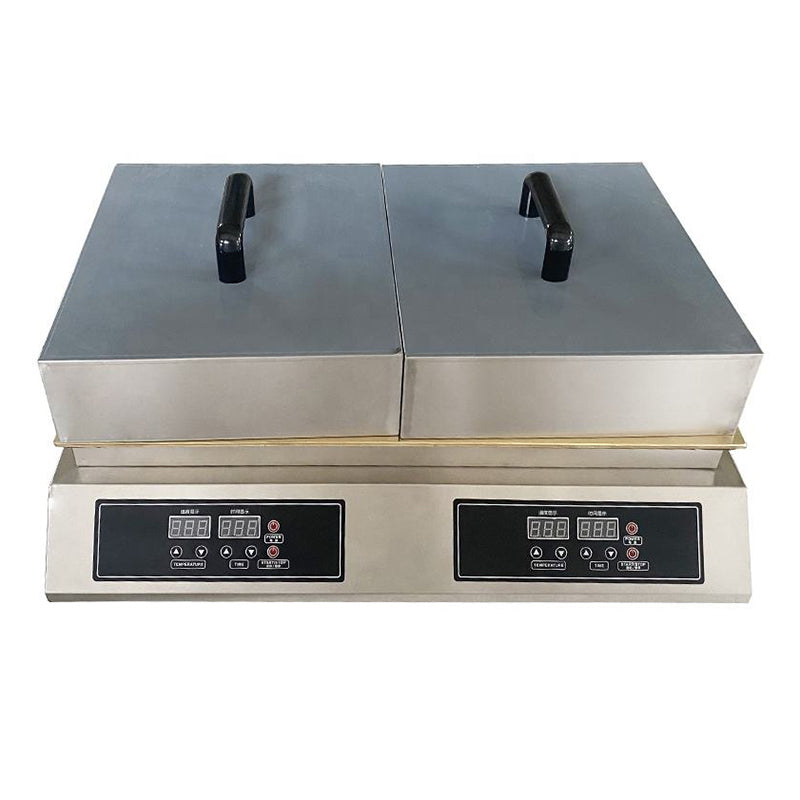 Electric Souffle Making Machine,Dorayaki Baker Pancake Souffle Maker,60~240℃ Adjustable Temperature with Stainless Steel Cover