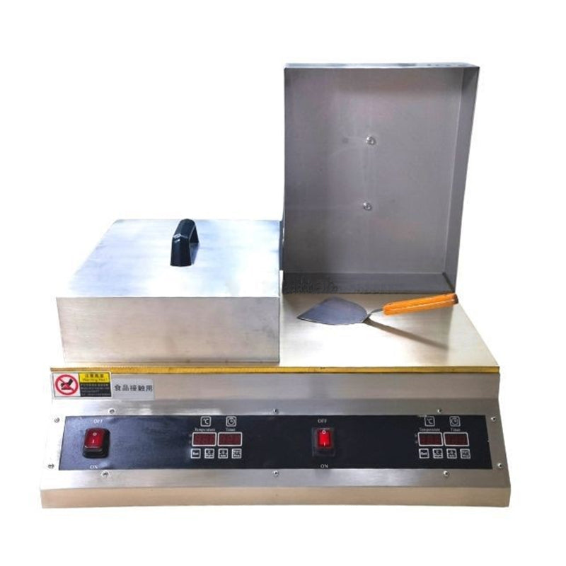 Electric Souffle Making Machine,Dorayaki Baker Pancake Souffle Maker,60~240℃ Adjustable Temperature with Stainless Steel Cover