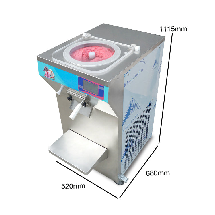 ETL CE vertical fruit hard ice cream machine, gelato ice cream machine, batch freezer, sorbetto making machine, Italian ice machine