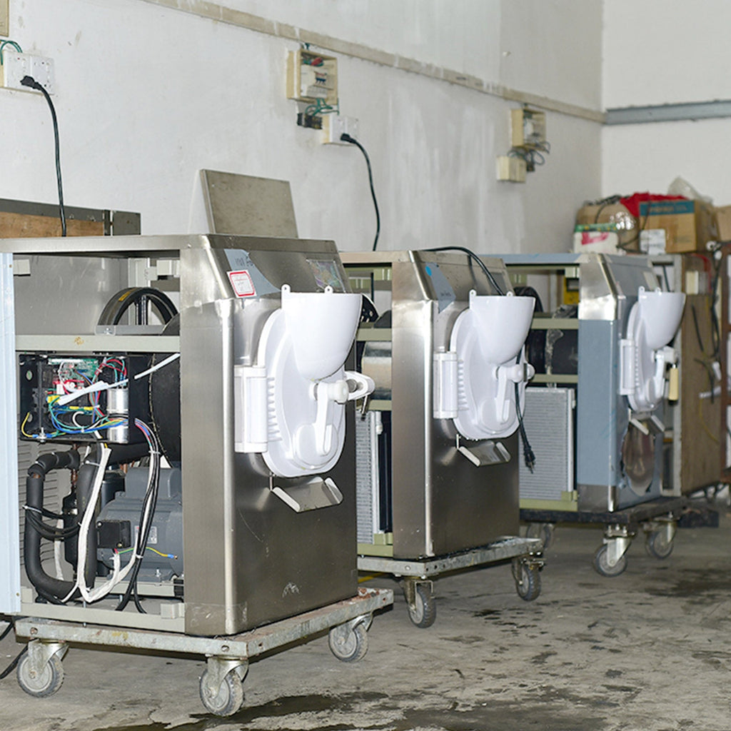 ICM-28 ETL Certificate Heavy Duty countertop Gelato hard ice Cream Machine italian water Street Food Machine 9-11 gal per hour