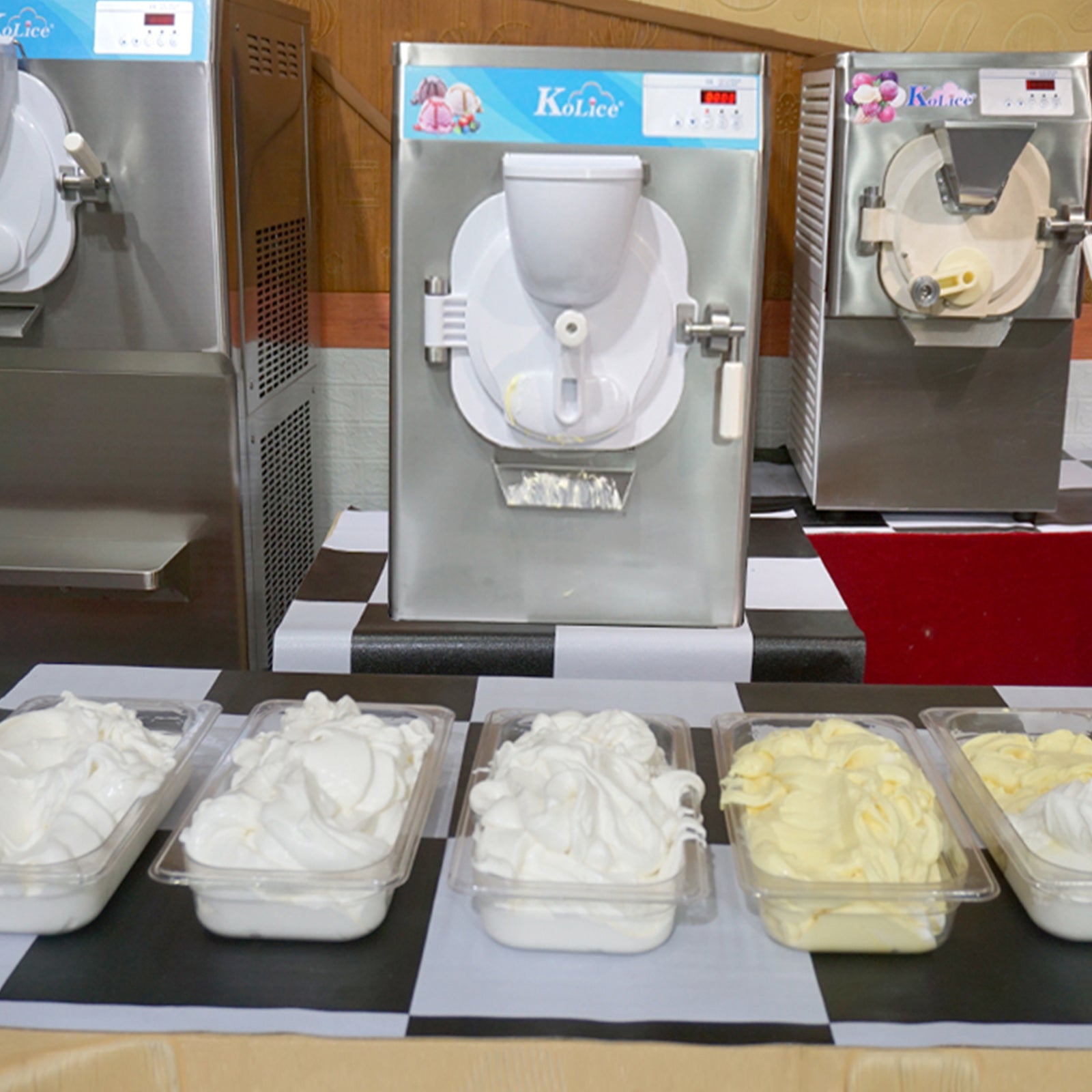 ICM-28 ETL Certificate Heavy Duty countertop Gelato hard ice Cream Machine italian water Street Food Machine 9-11 gal per hour