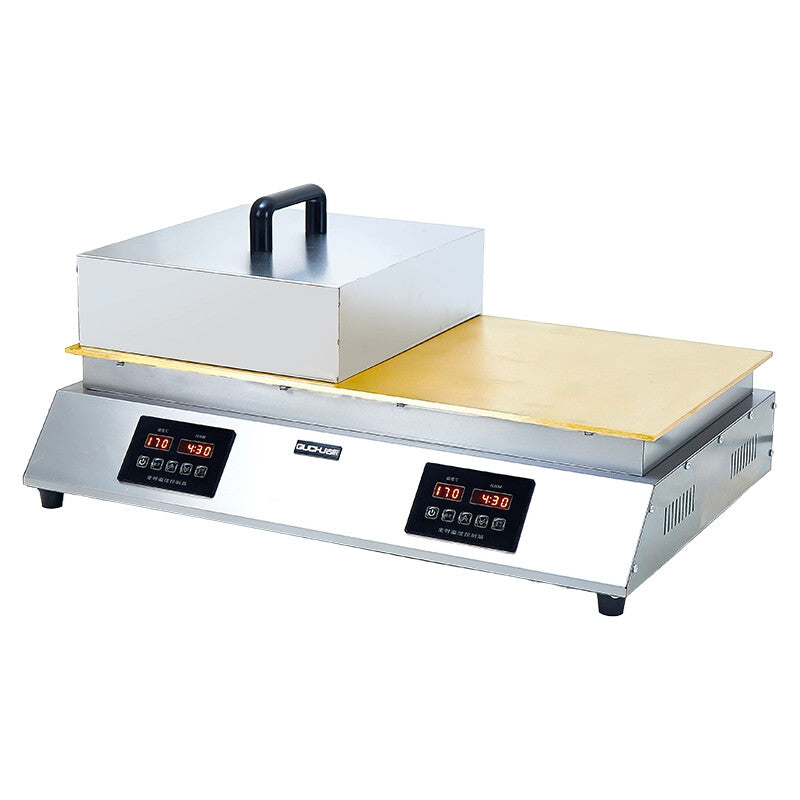 Electric Souffle Making Machine,Dorayaki Baker Pancake Souffle Maker,60~240℃ Adjustable Temperature with Stainless Steel Cover