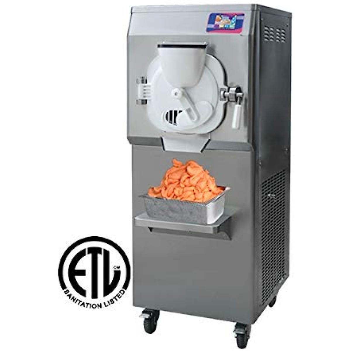 ETL CE Kolice ICM-38S Heavy Duty Commercial Gelato Hard ice Cream Machine,Italian water Ice Cream Machine,12-15 Gal/Hour