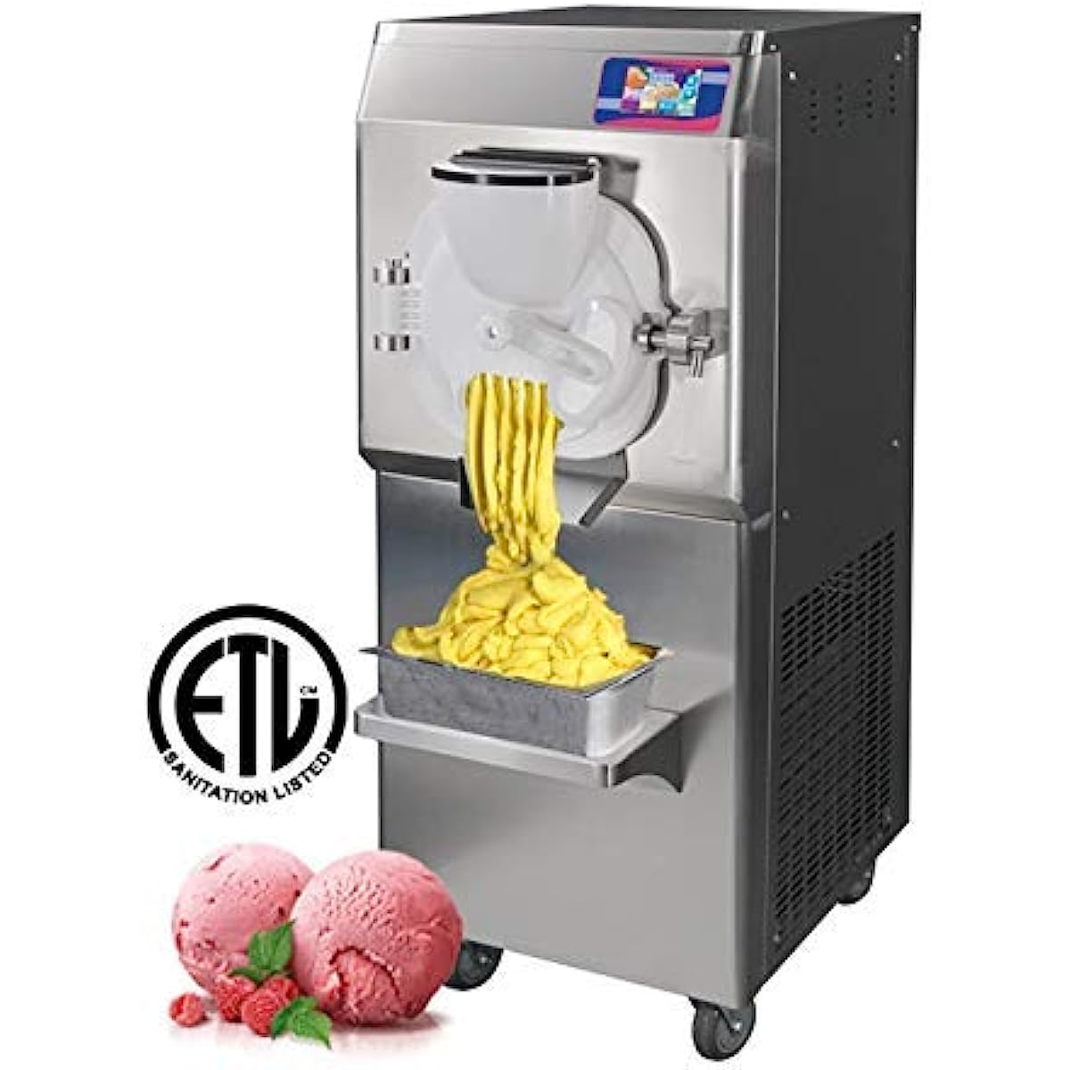 ICM-28S ETL hard ice cream machine gelato ice cream making machine Italian water ice maker-Italy designed extra strong door 9-11 gal per hour