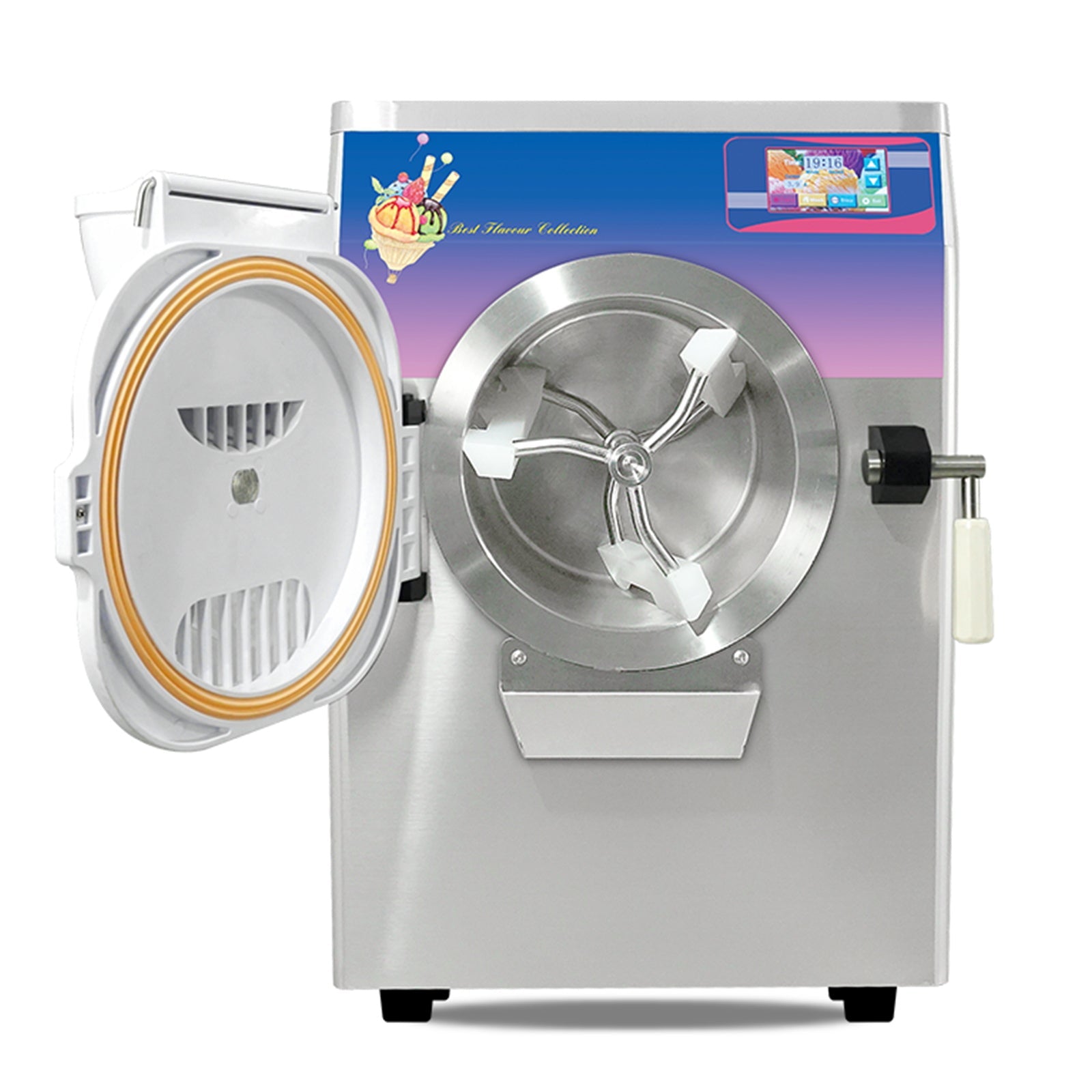 ICM-28 ETL Certificate Heavy Duty countertop Gelato hard ice Cream Machine italian water Street Food Machine 9-11 gal per hour