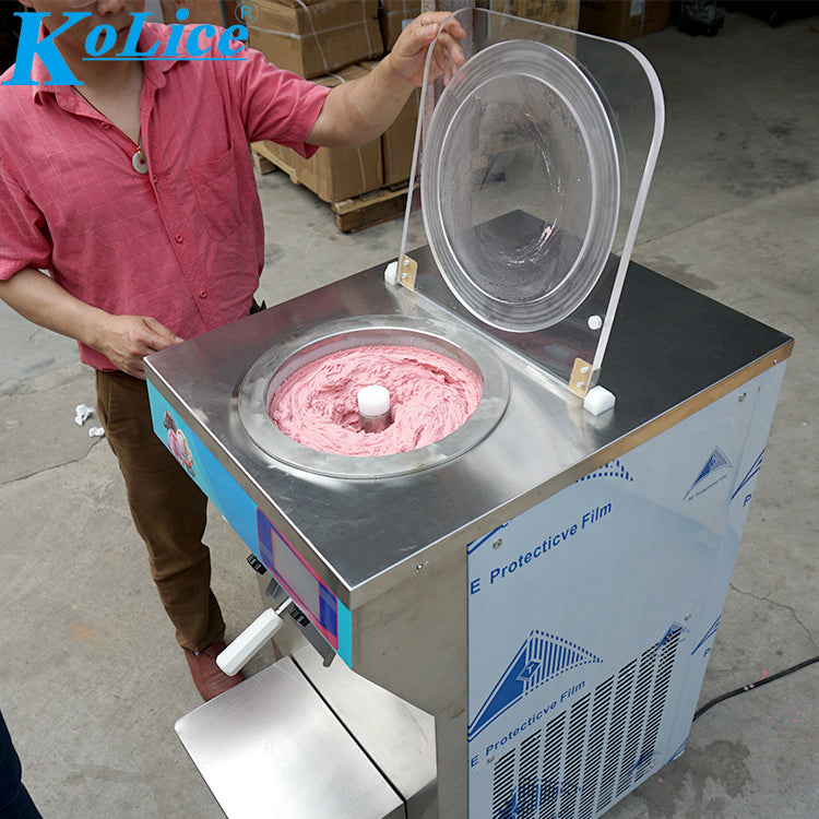ETL CE vertical fruit hard ice cream machine, gelato ice cream machine, batch freezer, sorbetto making machine, Italian ice machine