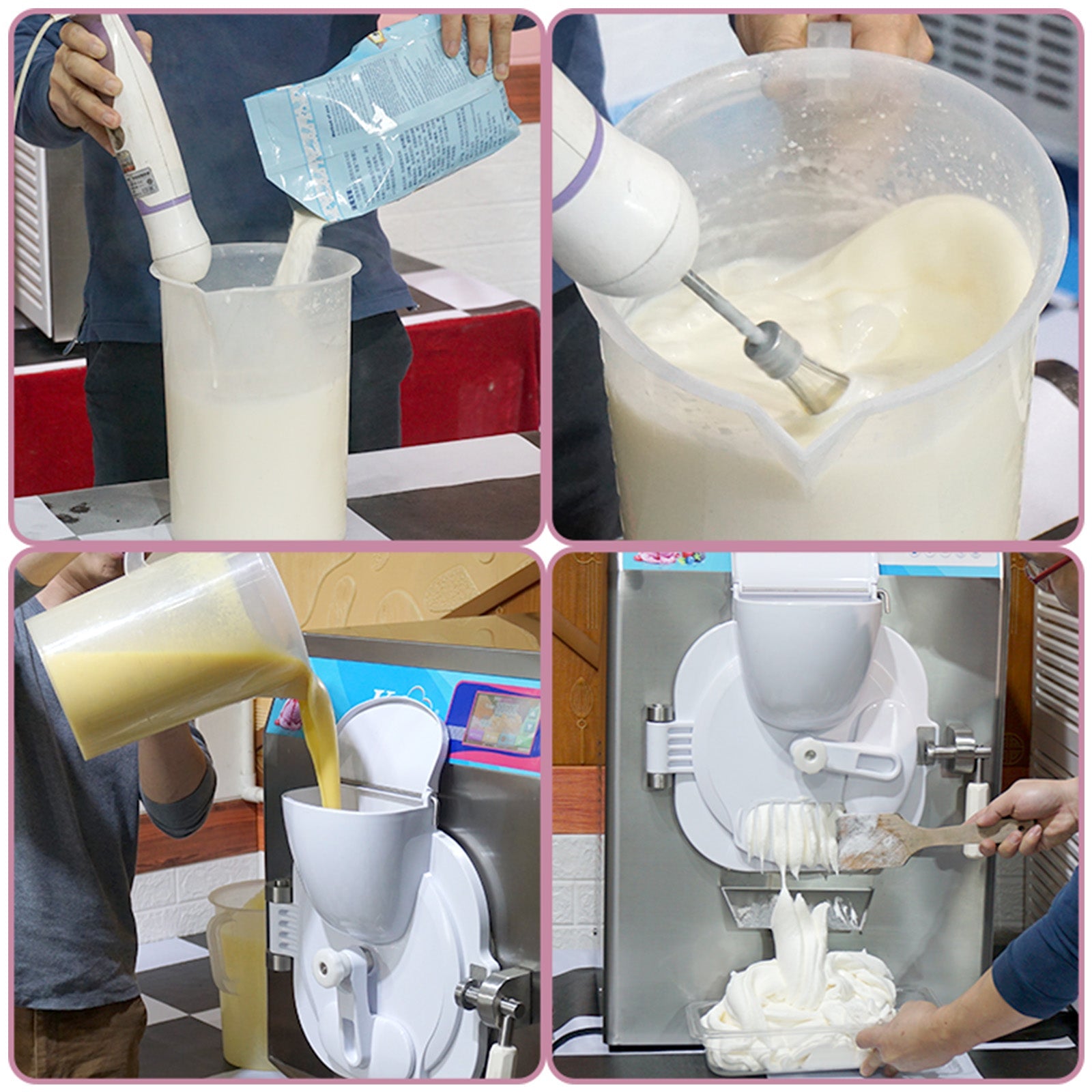 ICM-28 ETL Certificate Heavy Duty countertop Gelato hard ice Cream Machine italian water Street Food Machine 9-11 gal per hour