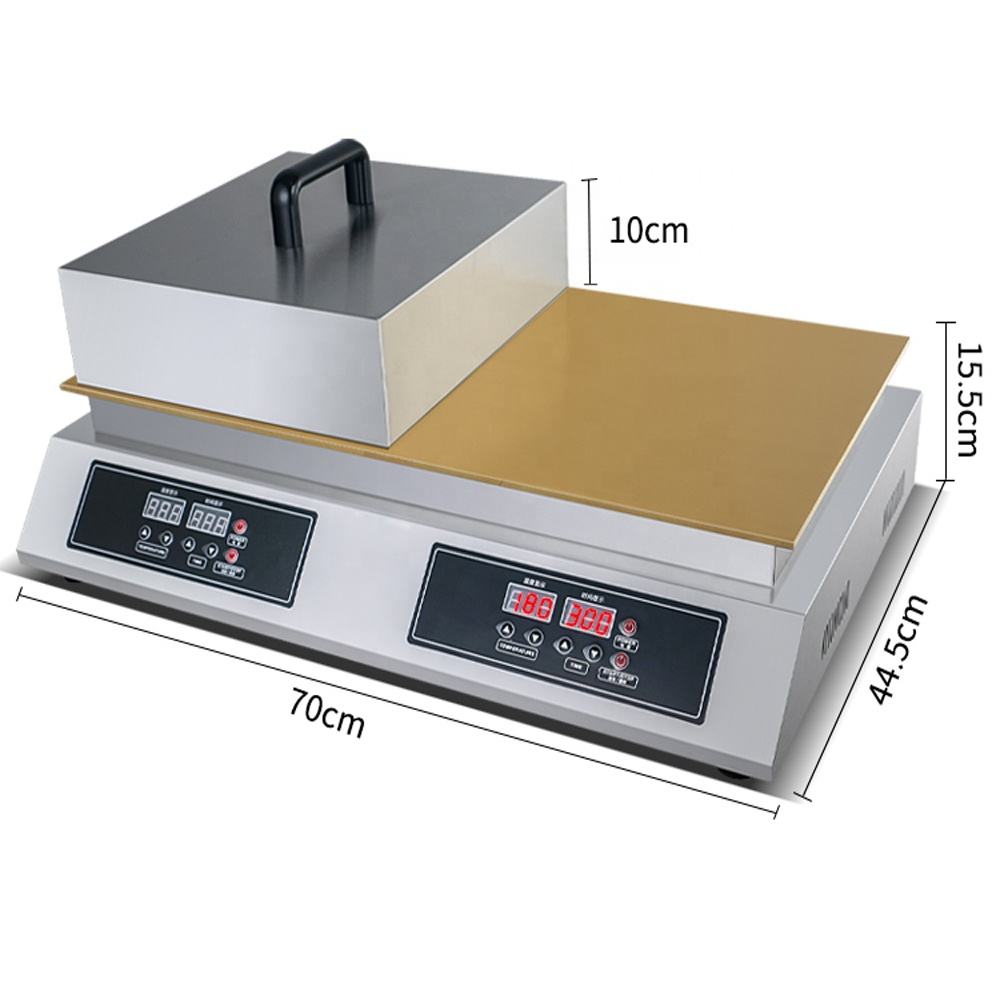 Electric Souffle Making Machine,Dorayaki Baker Pancake Souffle Maker,60~240℃ Adjustable Temperature with Stainless Steel Cover