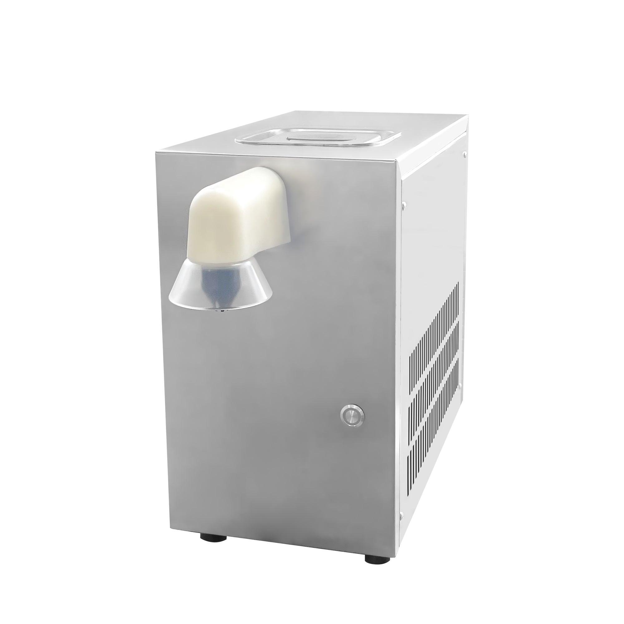 Countertop whipped cream dispenser machine, milkshape dessert cream maker with compressor and pump