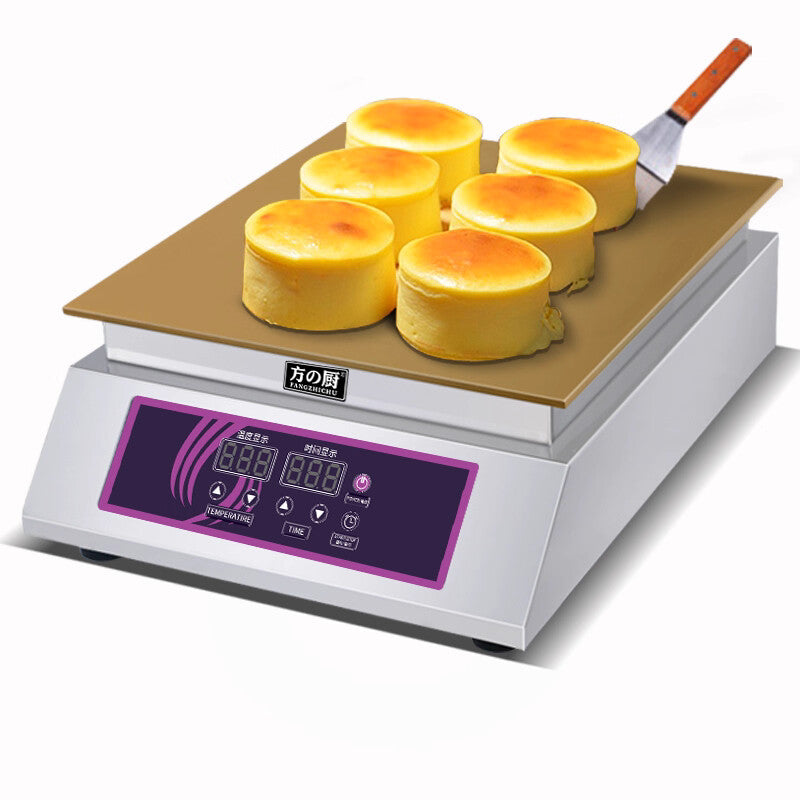 Electric Souffle Making Machine,Dorayaki Baker Pancake Souffle Maker,60~240℃ Adjustable Temperature with Stainless Steel Cover